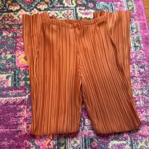 Missguided Rust Pleated Trousers